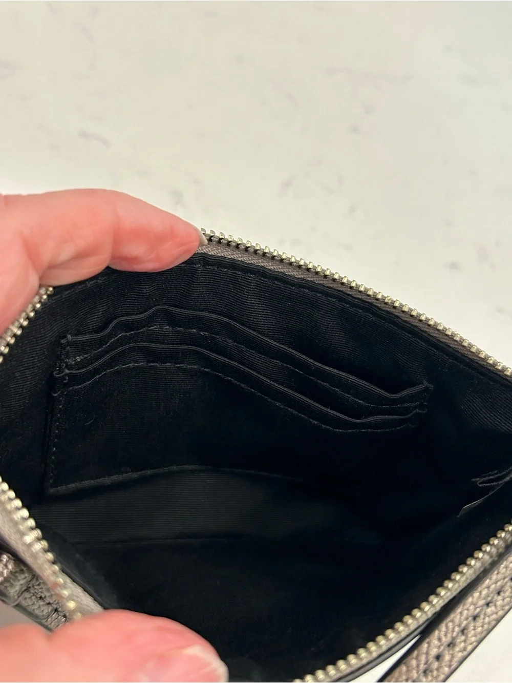 Coach SilverBow Wristlet Clutch